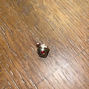 Pandora sterling silver Christmas hot chocolate red and white enamel charm